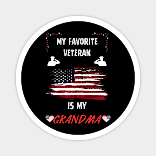 veteran grandma Magnet